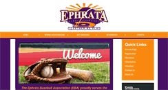 Desktop Screenshot of ephratabaseball.org